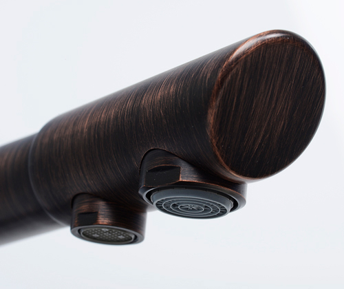 Смеситель Wasserkraft A8047 для кухонной мойки, темная бронза