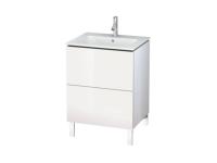 Тумба под раковину Duravit L-Cube  цвет-белый глянцевый лак LC662508585 hog2