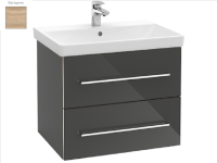 Тумба под раковину Villeroy&Boch Avento  цвет-вяз импрессо A88900PN hog2