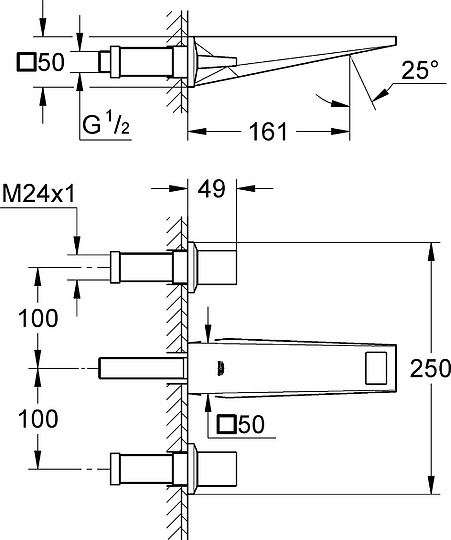 Смеситель Grohe Allure Brilliant 20346000 для раковины