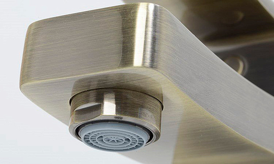 Смеситель Wasserkraft Exter 1601 для ванны с душем, светлая бронза