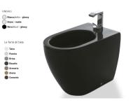 Биде CIELO Smile  цвет-черный глянцевый (Glossy Black, Nero lucido) SMBID N Биде CIELO Smile  цвет-черный глянцевый (Glossy Black, Nero lucido) SMBID N