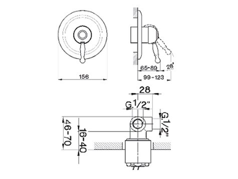 Смеситель для душа Cisal Arcana Empress  EM 00300 0 27 hog
