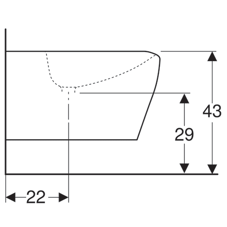 Биде подвесное Geberit myDay  235450600
