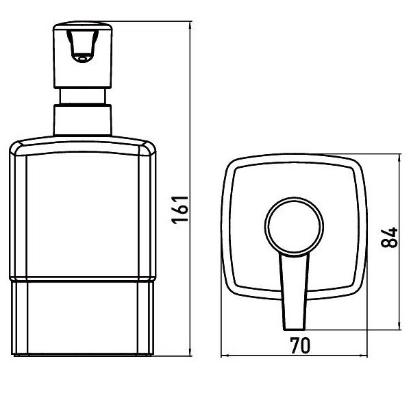 Дозатор для жидкого мыла Emco Loft одинарный  0521 016 01