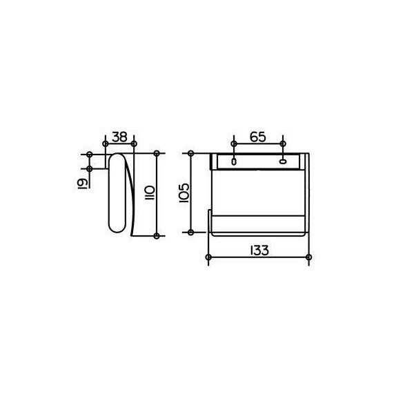 Бумагодержатель Keuco Plan с крышкой  14960170000