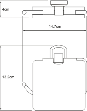 Держатель туалетной бумаги Wasserkraft Oder K-3025
