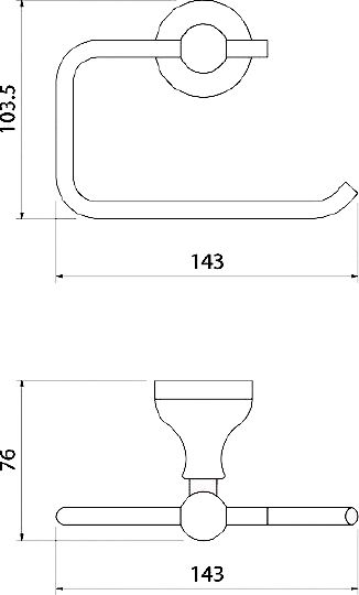 Держатель туалетной бумаги Iddis Retro RETSS00i43 Держатель туалетной бумаги Iddis Retro RETSS00i43