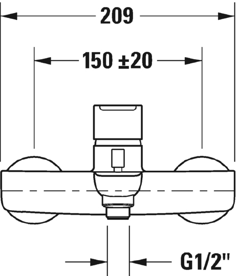 Смеситель Duravit B.1 B15230000010 для ванны с душем