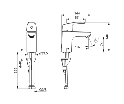 Смеситель для раковины Oras Safira 1010F