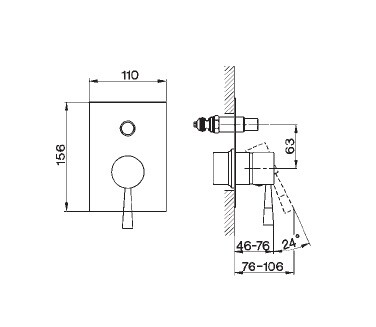 Смеситель для душа Cisal Pumpy  PU 00210 0 79 hog