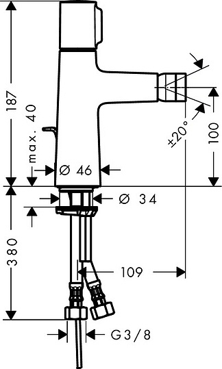 Смеситель Hansgrohe Talis Select S 72202000 для биде