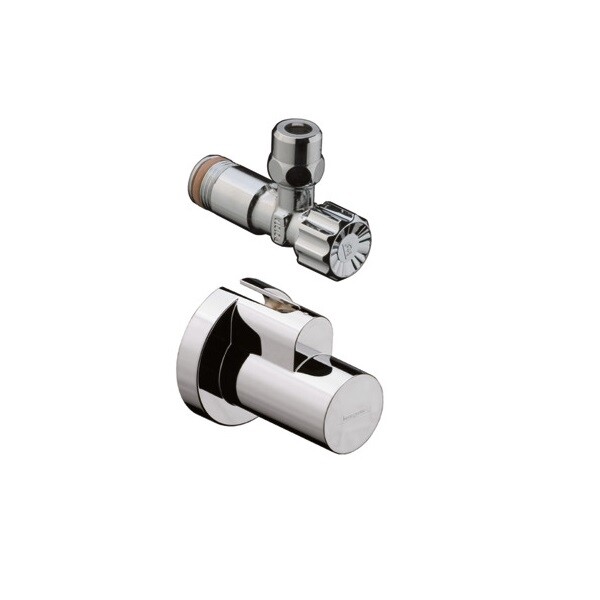 Угловой вентиль Hansgrohe цвет-сталь 13954800