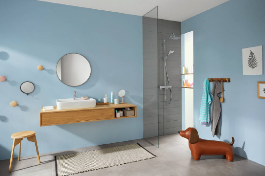 Душевая стойка Hansgrohe Croma 27630000 для душа, с термостатом