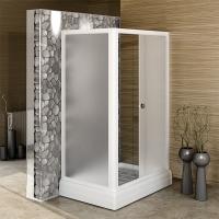 Душевой угол Верчелли, (лев исполнение), стеклянные шторки (матовые 1 дверца) поддон 1-03-1-1-0-0121