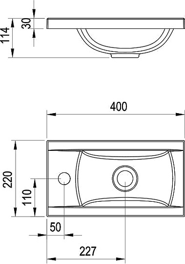 Рукомойник Ravak Classic 40, XJD01140000