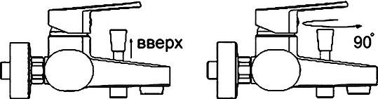 Смеситель Wasserkraft Dinkel 5801 для ванны с душем