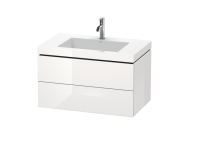 Тумба под раковину Duravit L-Cube  цвет-белый глянцевый LC6927O2222 hog2