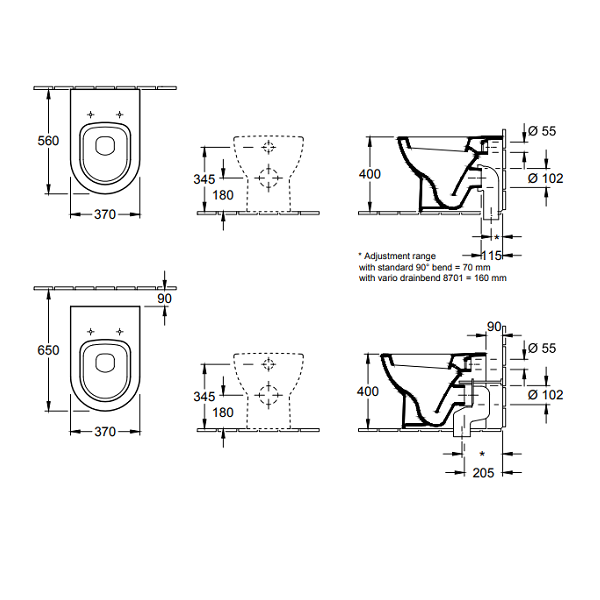 Унитаз Villeroy&Boch Subway материал-керамика, 66071001