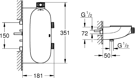 Термостат Grohe Rainshower SmartControl 34714000