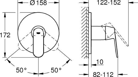 Смеситель Grohe Cosmopolitan 24044000 для душа