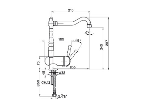 Смеситель для кухни Cisal Arcana Empress  EM 00253 0 21 hog1