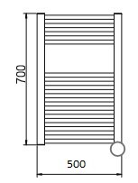 Полотенцесушитель Cordivari Lisa 22 Electric тип-электрический  3581646100021 3581646100021 pol1