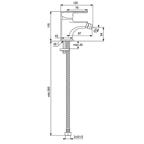 BA277AA Смеситель для биде Vidima  LOGIK, BA277AA