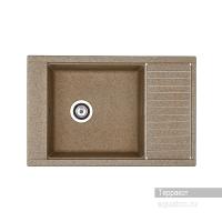 Мойка для кухни Aquaton Делия 78 прямоугольная с крылом терракотовая 1A715132DE270