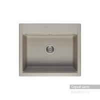 Мойка для кухни Aquaton Делия 60 прямоугольная серый шелк 1A715232LD250 Мойка для кухни Aquaton Делия 60 прямоугольная серый шелк 1A715232LD250