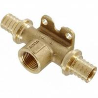 Тройник настенный, Rehau, RAUTITAN, В, 20, 1/2", 20, бронза (MX) 13660181001