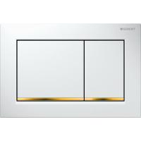 Смывная клавиша Geberit Omega30, двойной смыв: белые, позолота 115.080.KK.1 Смывная клавиша Geberit Omega30, двойной смыв: белые, позолота 115.080.KK.1