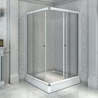 Душевой угол 90 (квадратный), стеклянные шторки (прозрачные) 1-03-1-0-0-1180