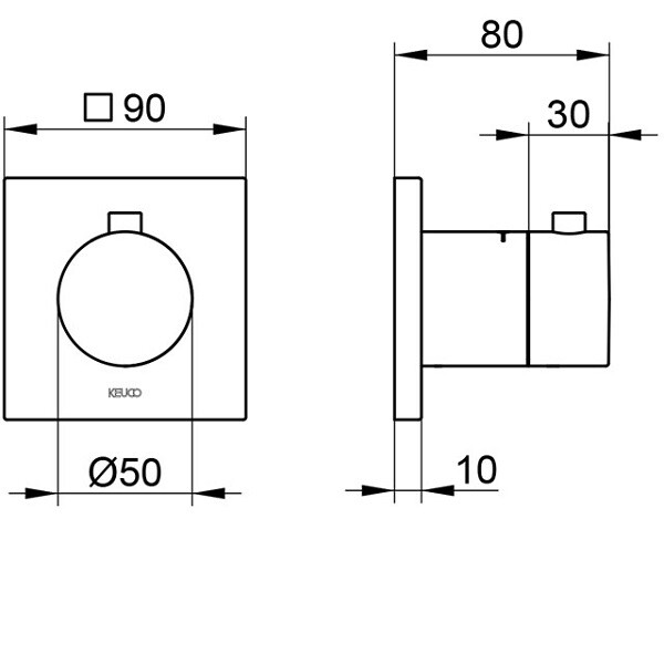 Смеситель для душа Keuco IXMO  59553010002 hog