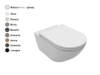 Унитаз CIELO Enjoy 48 безободковый материал-керамика, цвет-Pomice EJVSKR PM Унитаз CIELO Enjoy 48 безободковый материал-керамика, цвет-Pomice EJVSKR PM