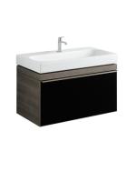 Тумба под раковину Geberit Citterio  цвет-черный/темный дуб 500.559.JJ.1 hog2