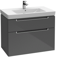 Тумба под раковину Villeroy&Boch Subway 2.0  цвет-Black Matt Lacquer A91510PD hog2