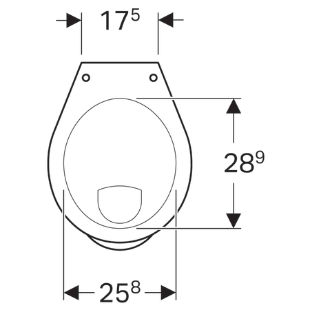 Унитаз напольный для детей Geberit Bambini, 6л, горизонтальный выпуск 211500000