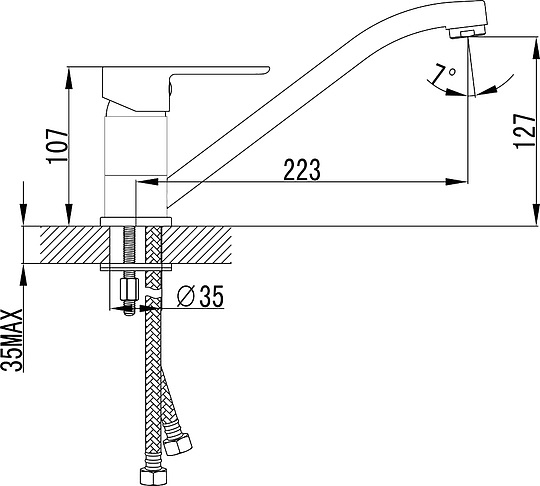 Смеситель Lemark Magic LM3404C для кухонной мойки