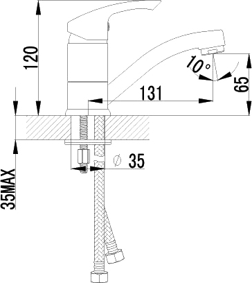 Смеситель Lemark plus Strike LM1107C для раковины