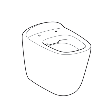 Унитаз напольный приставной безободковый Geberit Citterio, Rimfree, 6 л, 560x360 мм 500.512.01.1