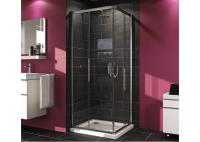 Душевой уголок Huppe X1 для угл. входа 100*100*190 для квадратного поддона, глянц.хром, 140104069321