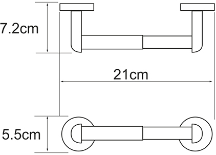 Держатель туалетной бумаги Wasserkraft Rhein K-6222