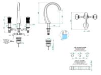 Смеситель для раковины THG Infini  U2E B01 151 hog