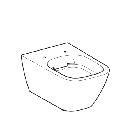 Унитаз подвесной безободковый Geberit Smyle Square, Rimfree, глубина 54 см 500.208.01.1
