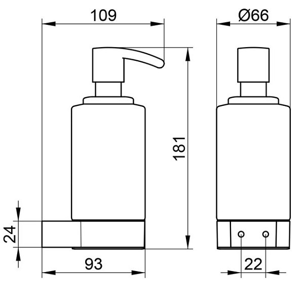 Дозатор для жидкого мыла Keuco Plan  14957019000