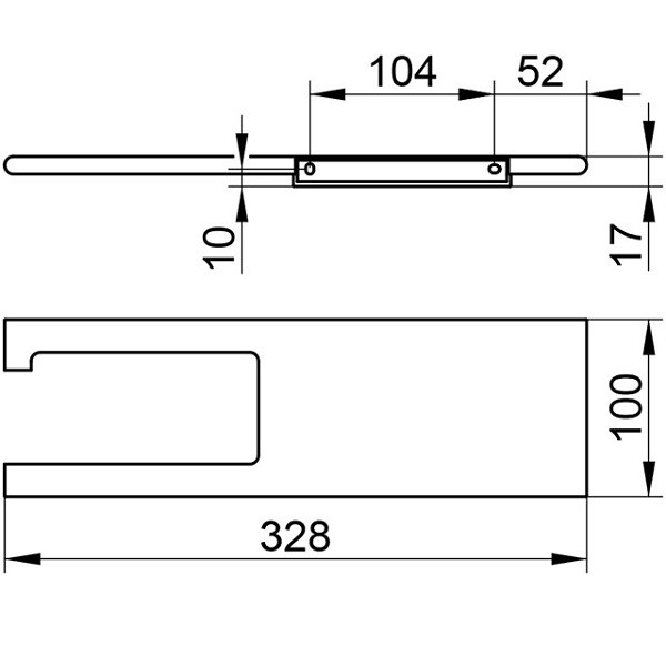 Бумагодержатель Keuco Edition 400 без крышки  11573170000