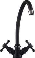 Смеситель Rossinka Y02-71 для кухонной мойки, черный