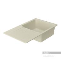 Мойка для кухни Aquaton Аманда прямоугольная с крылом жемчуг 1A712832AD240