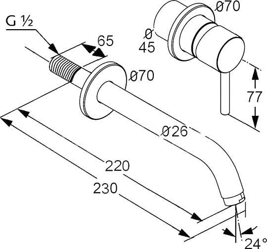 Смеситель Kludi Zenta 382450575 для раковины